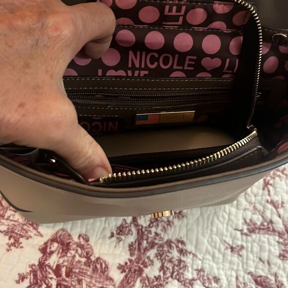 Nicole lee Tan and Black Satchel - Picture 3 of 7